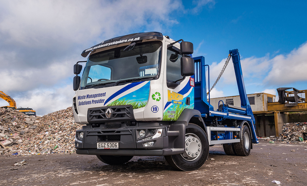 Diamond Trucks deliver the whole package to McKinstry Skip Hire Fleet UK Haulier