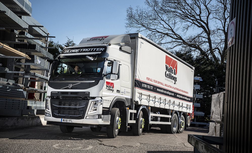 Volvo Trucks deliver a solid distribution structure at Walls & Ceilings