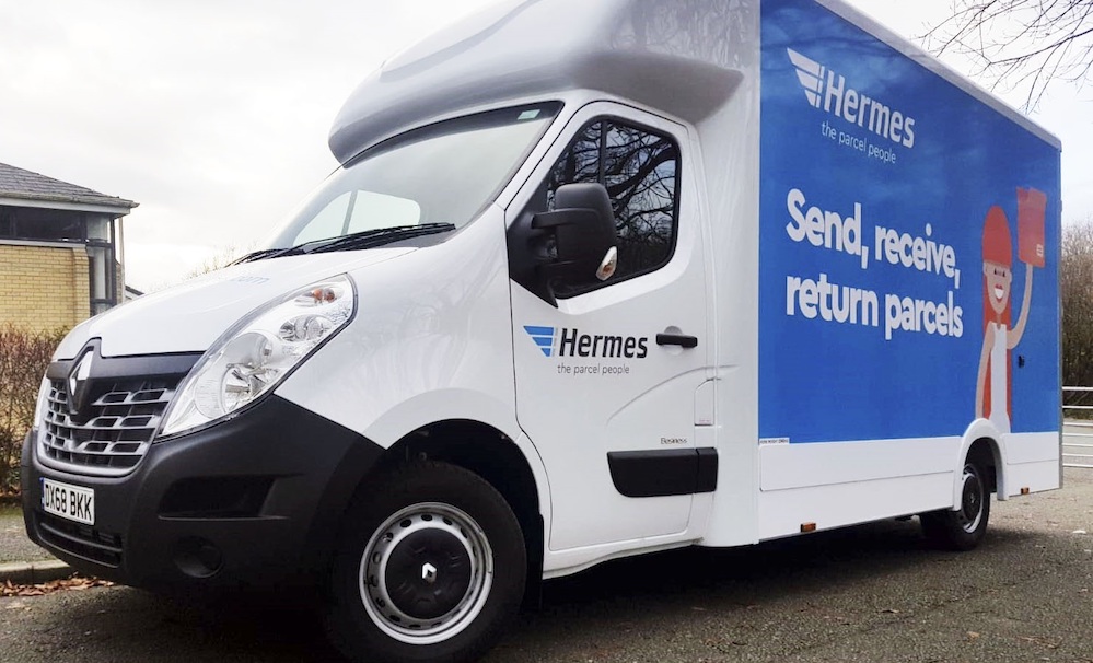 hermes delivery van