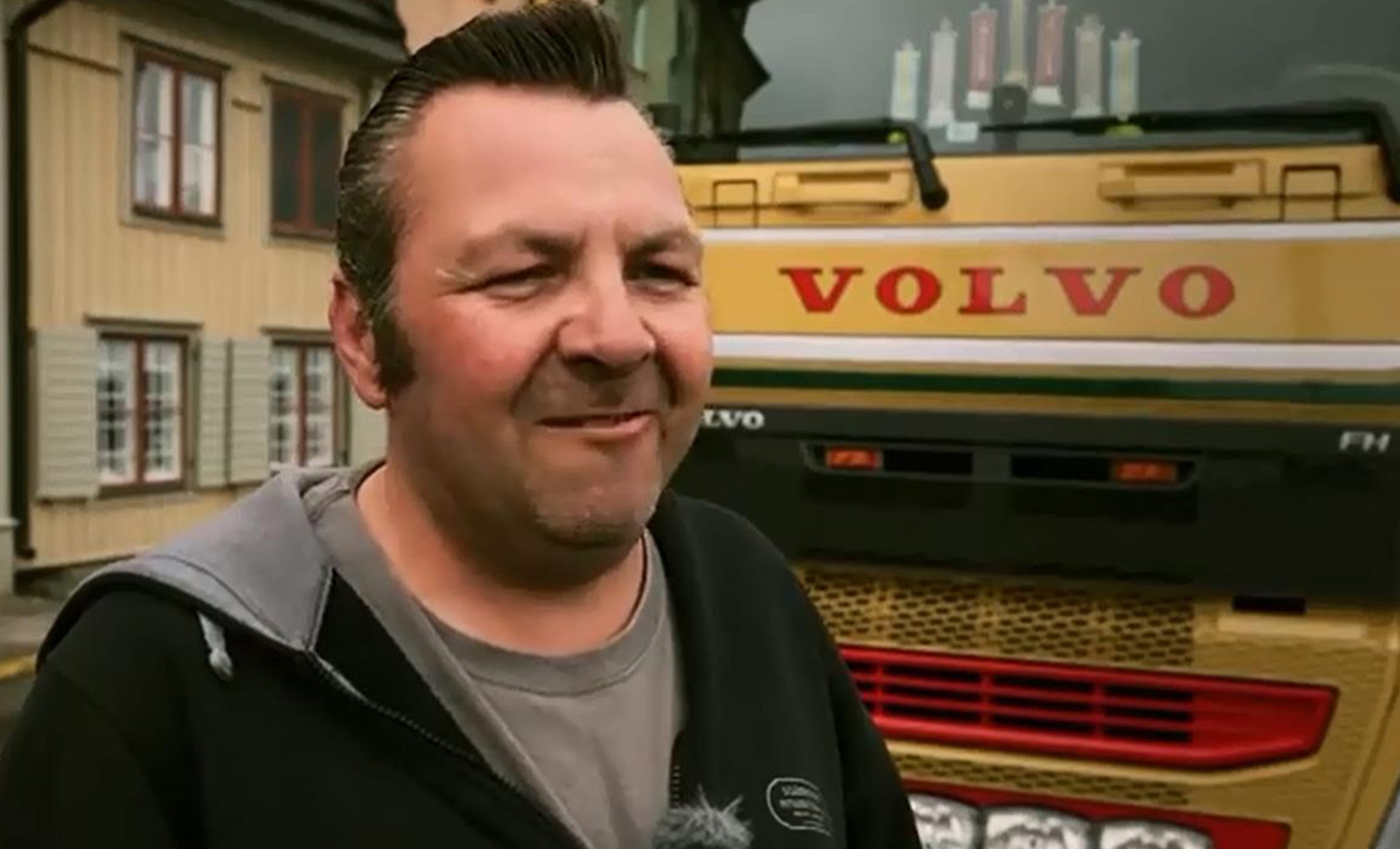 to my cab’ Gustav Berggren Drivers UK Haulier