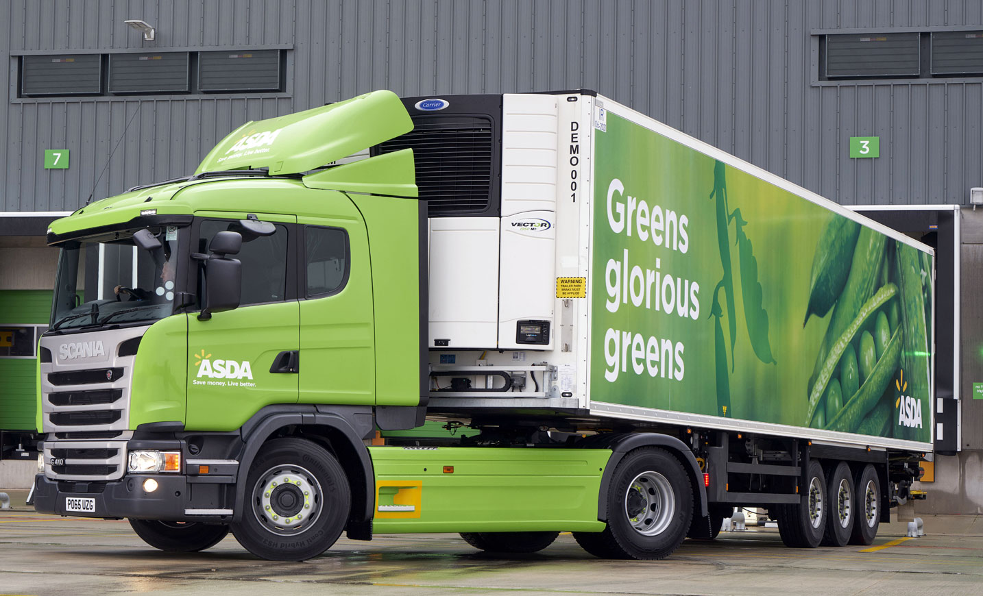 Carrier Bags Major ASDA Order Trailers UK Haulier